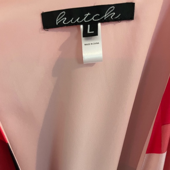 Hutch silk color block wrap dress - Picture 2 of 5